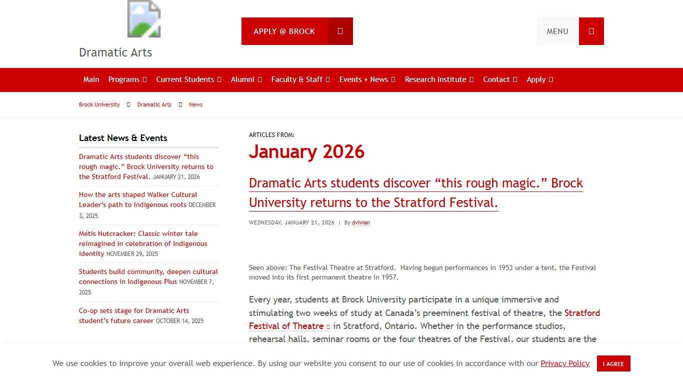January 2026 – Dramatic Arts