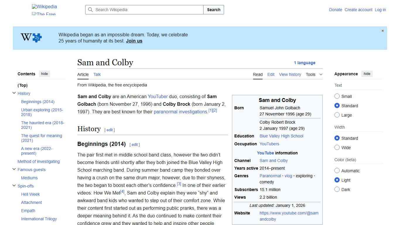 Sam and Colby - Wikipedia
